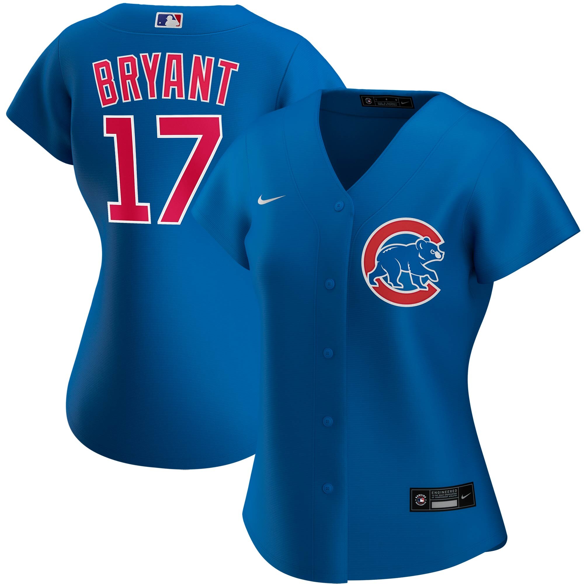 Chicago Cubs #17 Kris Bryant Nike Women's Alternate 2020 MLB Player Jersey Royal